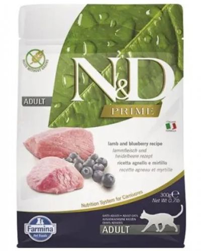 N&D Prime Cat Adult Αρνί & Μύρτιλο  300 g
