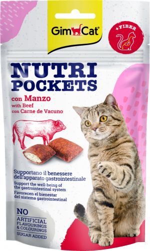 GimCat Nutri Pockets Βοδινό  60 g