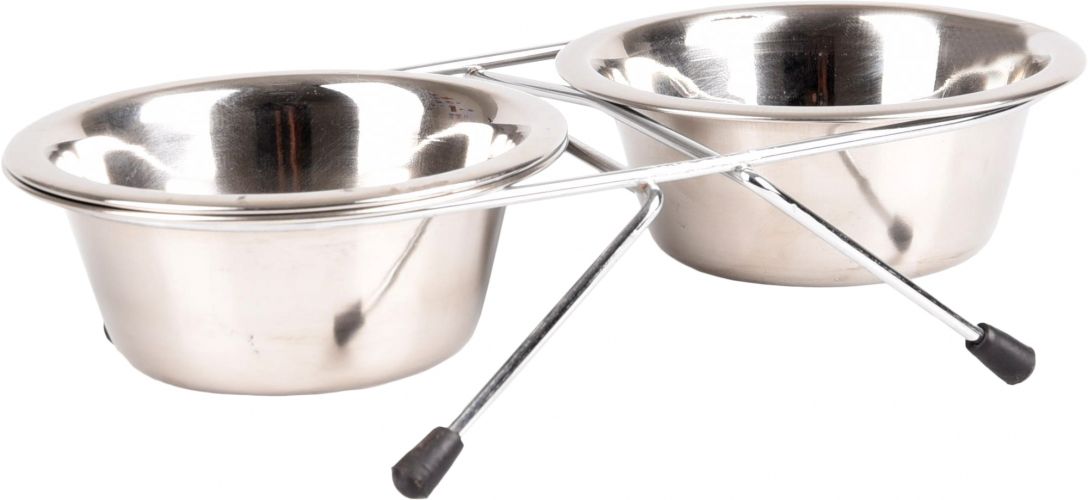 Flamingo Μεταλλικό Μπολ Arjun Duo - Ασημί 2 x 220 ml   1 db