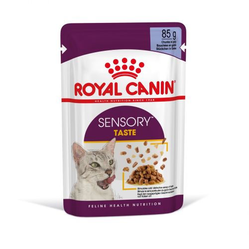 Royal Canin Sensory Taste - Ζελέ Υγρή Τροφή για Ενήλικες Γάτες 12 x  85 g