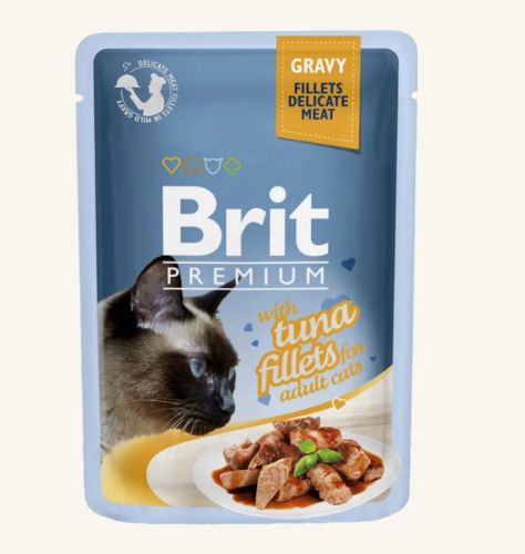 Brit Premium Cat Σάλτσα - Φιλέτα Τόνου  85 g