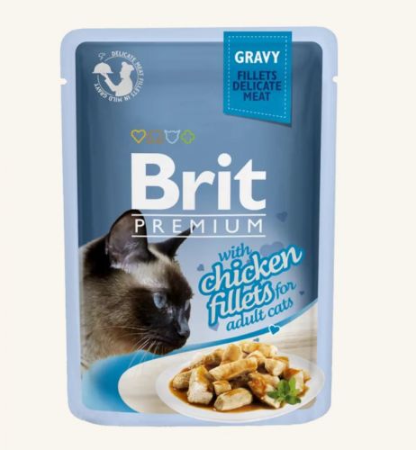 Brit Premium Cat Σάλτσα - Φιλέτα Κοτόπουλου  85 g