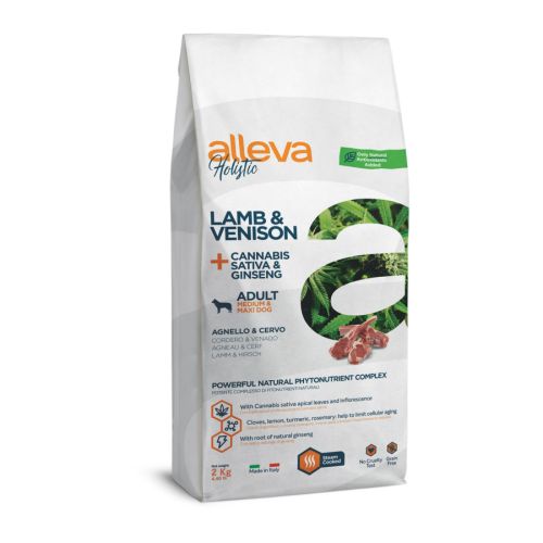 Alleva Holistic Ενήλικο Μεσαίο/Μεγάλο Σκυλί Αρνί & Ελάφι  2 kg