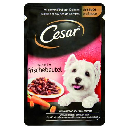 Cesar φακελάκια με βοδινό και λαχανικά  100 g