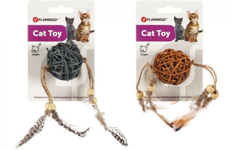 Flamingo Chayenne πλεκτή μπάλα με φτερά  1 db