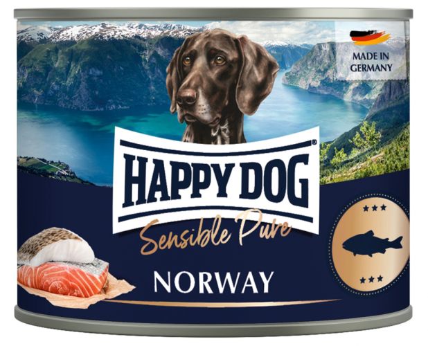 Happy Dog Sensible Pure Νορβηγία - Κονσέρβα Σολομού  200 g