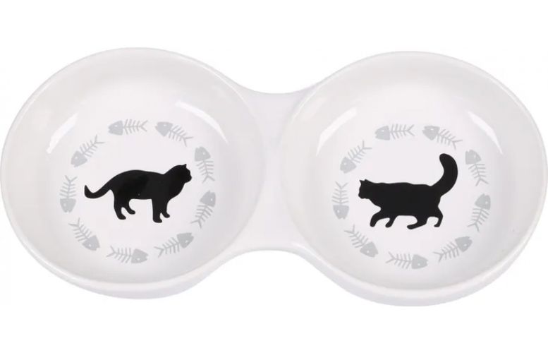 Flamingo Διπλό Κεραμικό Μπολ 2 x  200 ml