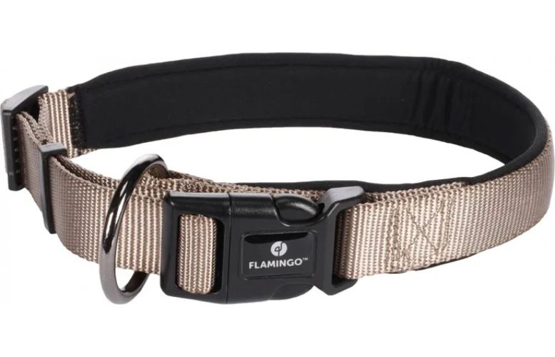 Flamingo Περιλαίμιο Abbi - Γκρι-καφέ  L - 2.5 cm  x 50-55 cm