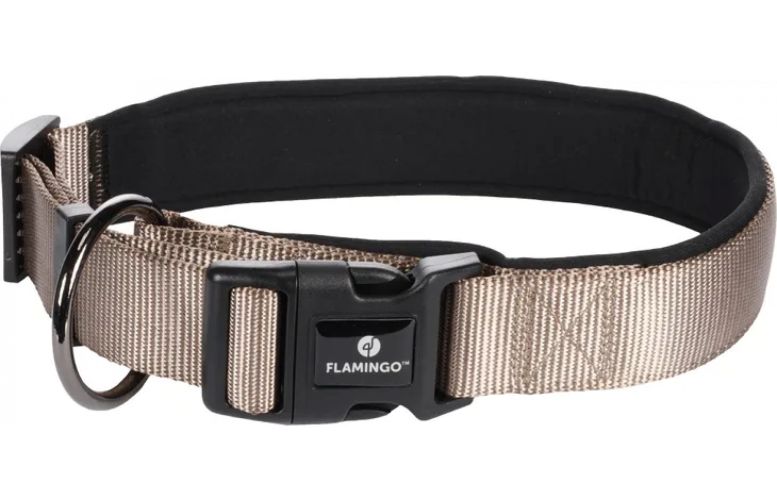 Flamingo Περιλαίμιο Abbi - Γκρι-καφέ  XL - 3.2 cm x 55-60 cm