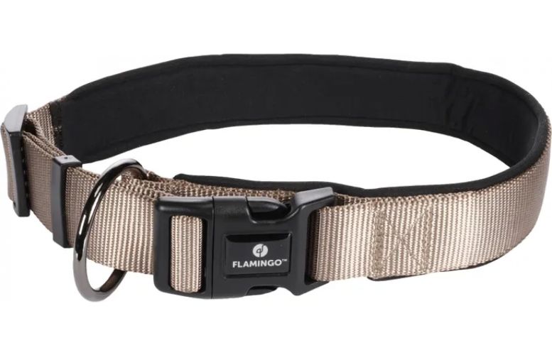 Flamingo Περιλαίμιο Abbi - Γκρι-καφέ  XXL - 3.2 cm x 60-65 cm