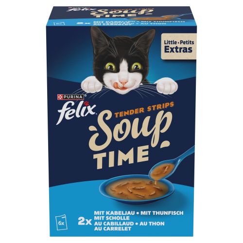 Felix Σούπα Tender Stripes Επιλογή Ψαριών 6 x  48 g