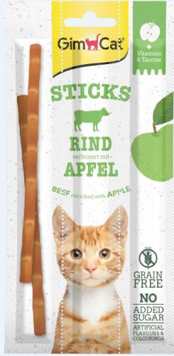 GimCat Sticks βοδινό και μήλο 3 x  15 g
