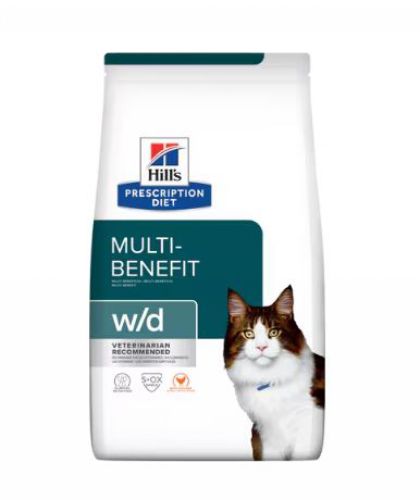 Hill's Prescription Diet w/d Digestive/Weight Management száraz macskatáp  3 kg