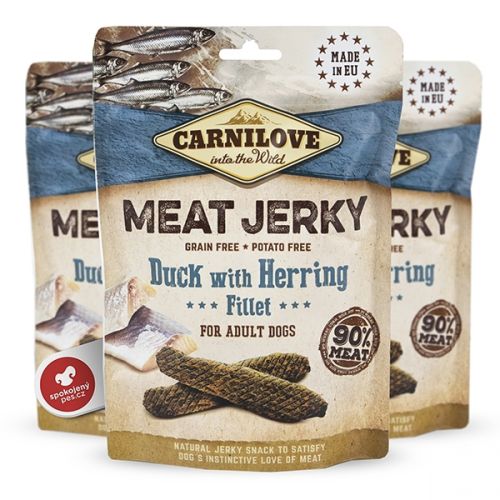 Carnilove Jerky Snack kacsa & hering filé  100 g