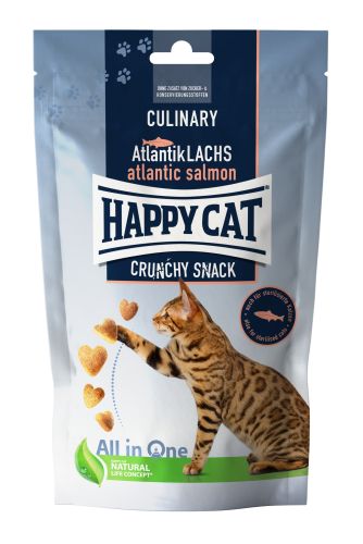 Happy Cat Culinary Crunchy Snack - σολομός  70 g