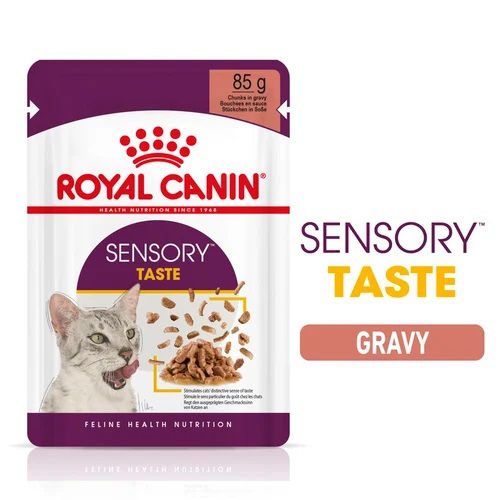 Royal Canin Sensory Taste - Σαλτσώδης υγρή τροφή για ενήλικες γάτες 12 x  85 g