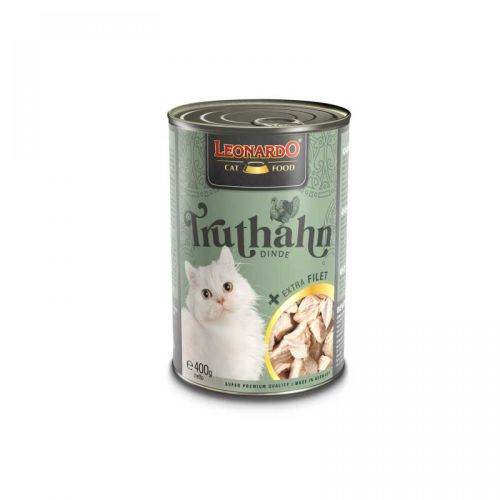 Leonardo κονσέρβα γάτας με γαλοπούλα + επιπλέον φιλέ  400 g