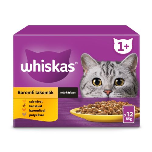 Whiskas φακελάκια 12 pack με επιλογή πουλερικών 12x85 g 12 x  85 g