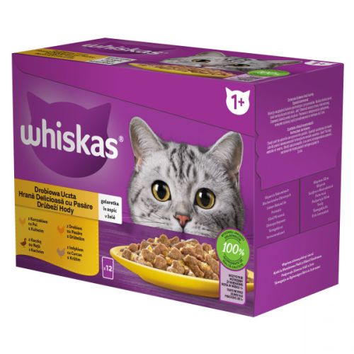 WHISKAS σε φακελάκι 12-pack πουλερικών 12*85g τροφή για γάτες 12 x  85 g