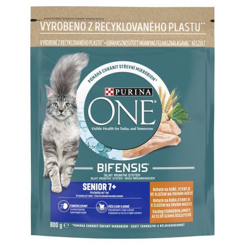 Purina ONE Bifensis Senior ξηρά τροφή γάτας  800 g