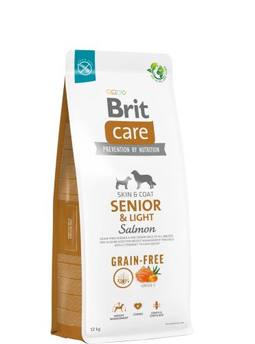 Brit Care Χωρίς Δημητριακά Ηλικιωμένων & Ελαφρύ - σολομός, πατάτα  12 kg