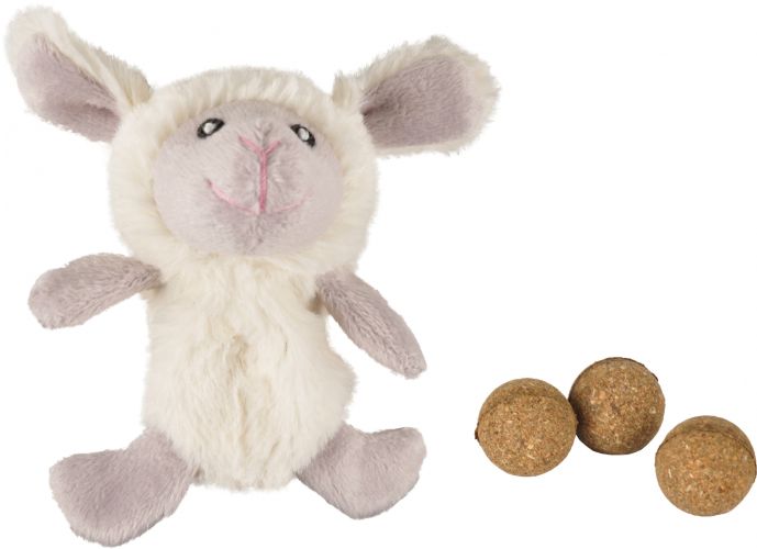 Flamingo υφασμάτινο παιχνίδι γάτας με καταπραϋντικό  Bárány 1 db