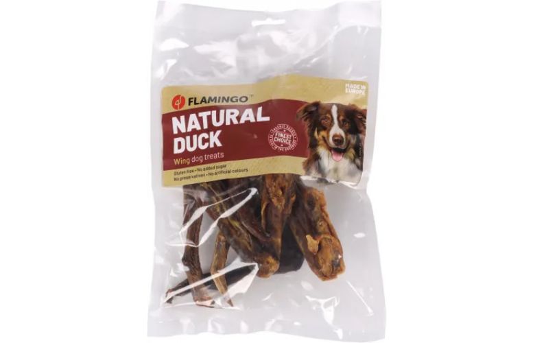 Flamingo Σνακ Σκύλου - φτερό πάπιας  200 g