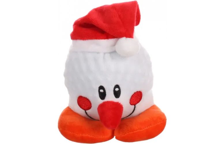 Flamingo χριστουγεννιάτικο πλουμιστό παιχνίδι σκύλου - χιονάνθρωπος  1 db