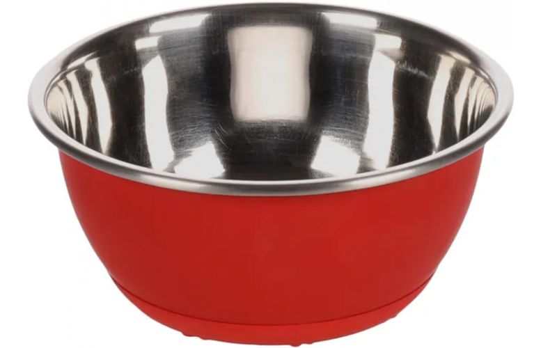 Flamingo Tobias μεταλλικό μπολ σκύλου - κόκκινο  500 ml