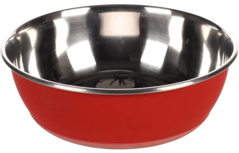 Flamingo Tobias μεταλλικό μπολ σκύλου - κόκκινο  2700 ml