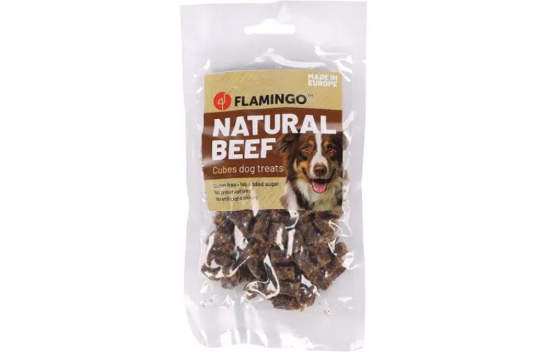 Flamingo Nature Snack - κύβοι βοδινού  80 g