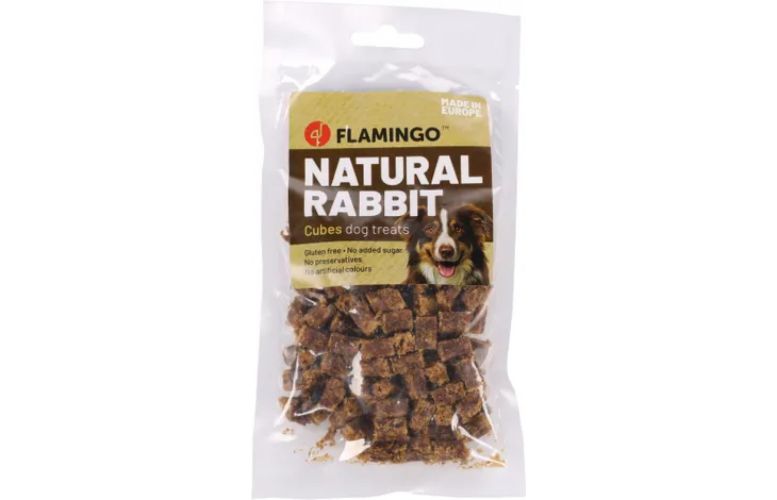 Flamingo Nature Snack - κυβάκια κουνελιού  80 g