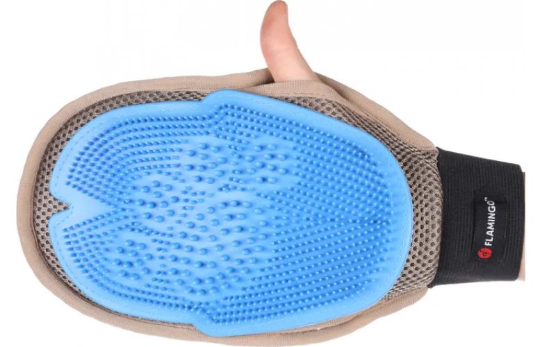 Flamingo Weva 3 σε 1 γάντι μασάζ, αποτριχωτικό και συλλογής τριχών  1 db