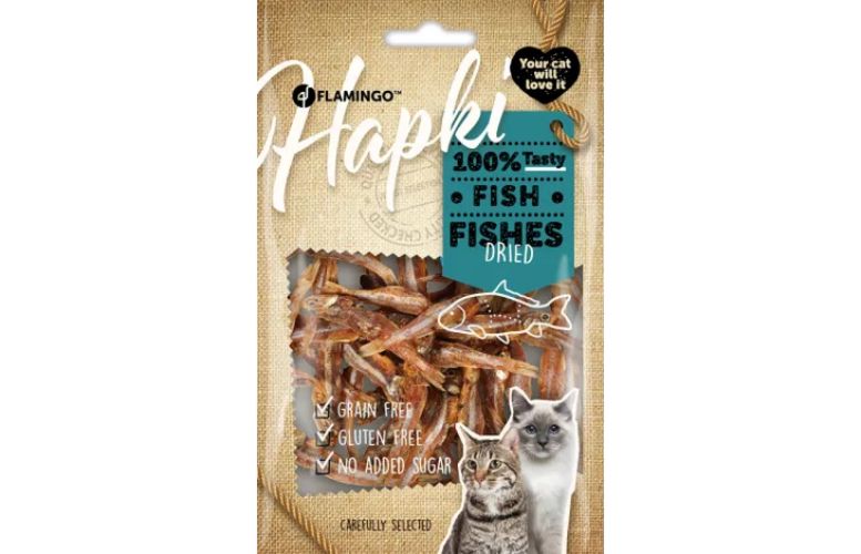 Flamingo Hapki αποξηραμένο σνακ ψαριού για γάτες  50 g