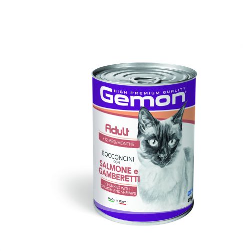 Gemon Cat Adult κονσέρβα - σολομός, καβούρι  415 g