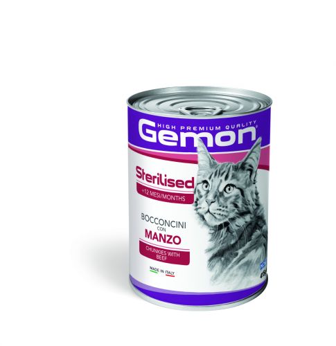Gemon Cat Adult Steril κονσέρβα - βοδινό  415 g