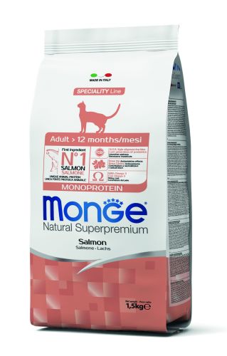 Monge Cat Adult Monoprotein - σολομός  1.5 kg