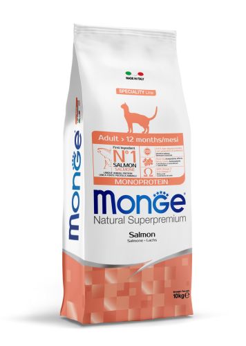 Monge Cat Adult Monoprotein - σολομός  10 kg
