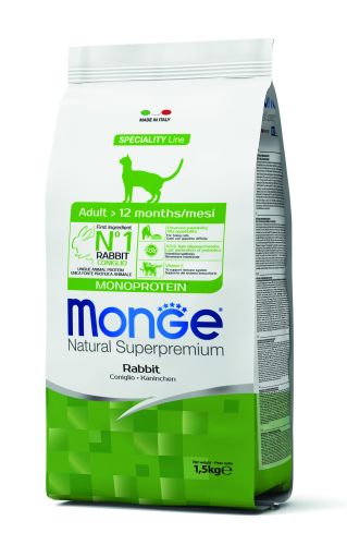 Monge Cat Adult Monoprotein - κουνέλι  1.5 kg