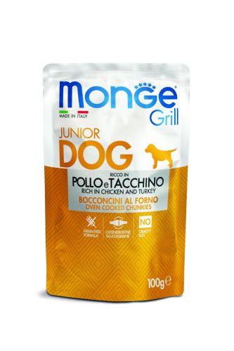 Monge Grill Dog Puppy & Junior - κοτόπουλο, γαλοπούλα  100 g
