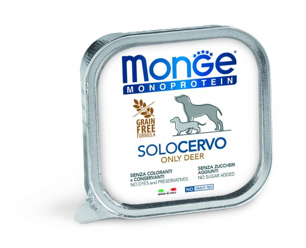 Monge Dog Monoprotein πατέ - ελάφι  150 g