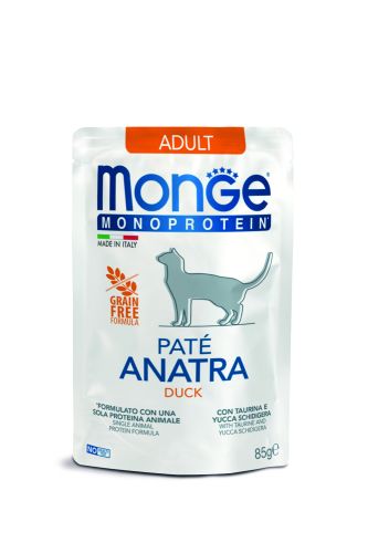 Monge Cat Monoprotein Πατέ Ενηλίκων - πάπια  85 g