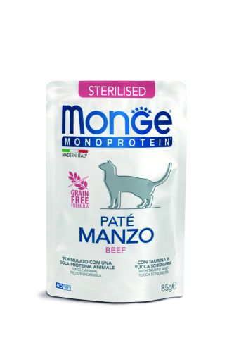 Monge Cat Monoprotein Πατέ Στειρωμένων - βοδινό  85 g