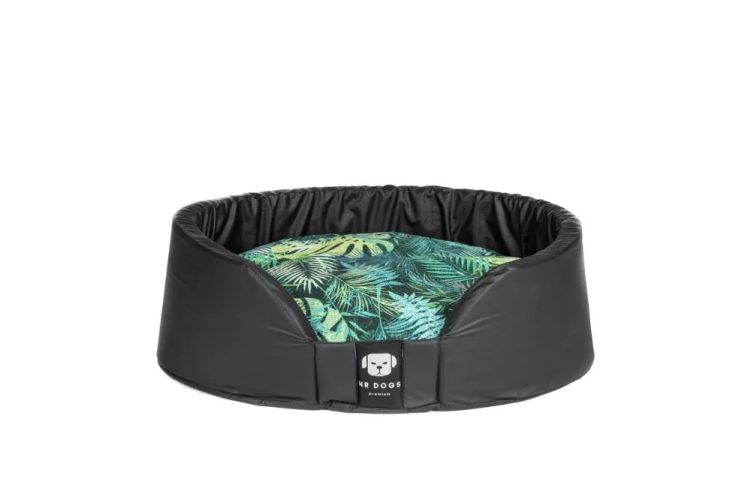 NRDOGS Στρογγυλό κρεβάτι σκύλου - σχέδιο ζούγκλας  50x45 cm