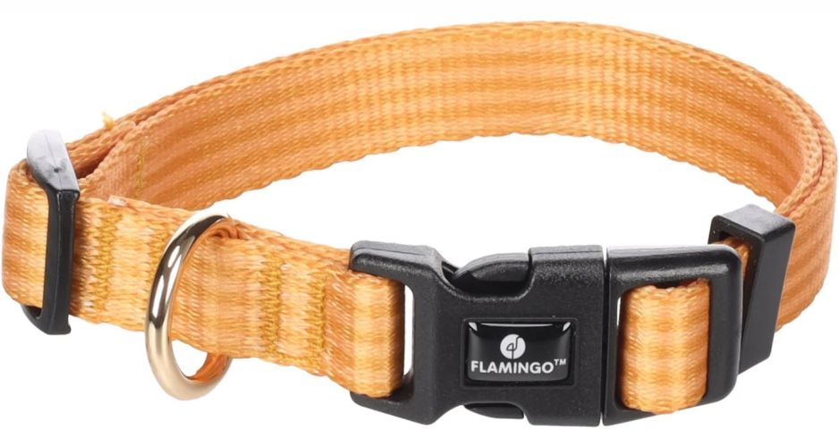 Flamingo περιλαίμιο σκύλου "NOEKIE" κίτρινο 30-45 cm   1 db