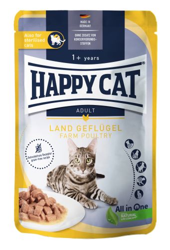 Happy Cat φακελάκι σάλτσα culinary πουλερικών για γάτες 85γρ 20 x  85 g