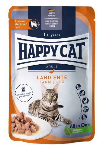 Happy Cat φακελάκι σάλτσα culinary πάπιας για γάτες  85 g
