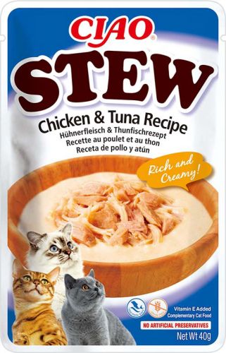 Inaba Cat Churu Ciao Stew - κοτόπουλο-τόνος  40 g