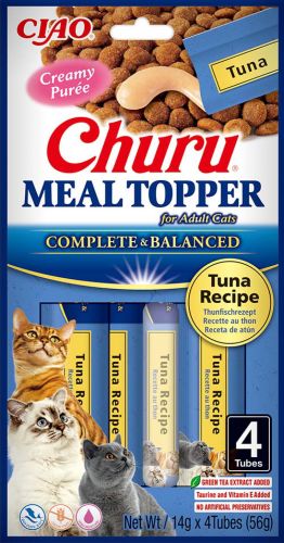 Inaba Cat Churu Επικάλυψη Γεύματος - τόνος 4 x  14 g