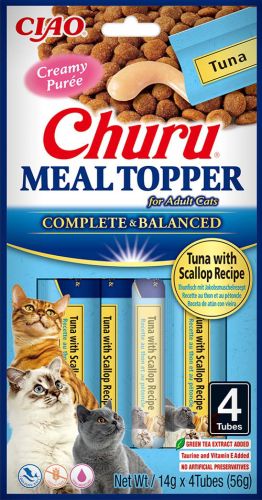 Inaba Cat Churu Meal Topper - τόνος-όστρακο 4 x  14 g